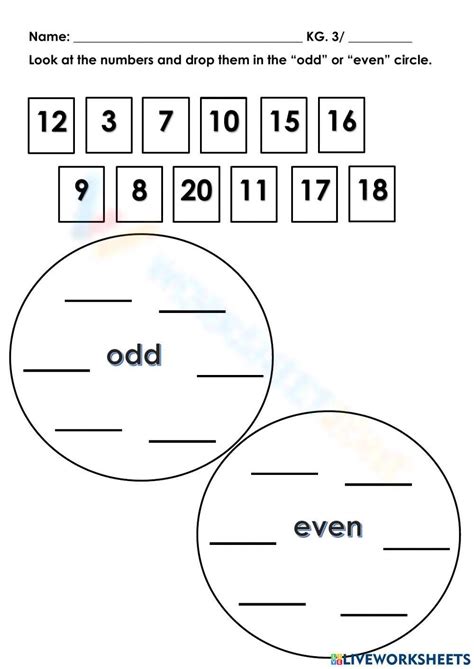 Circle the odd interactive worksheet .